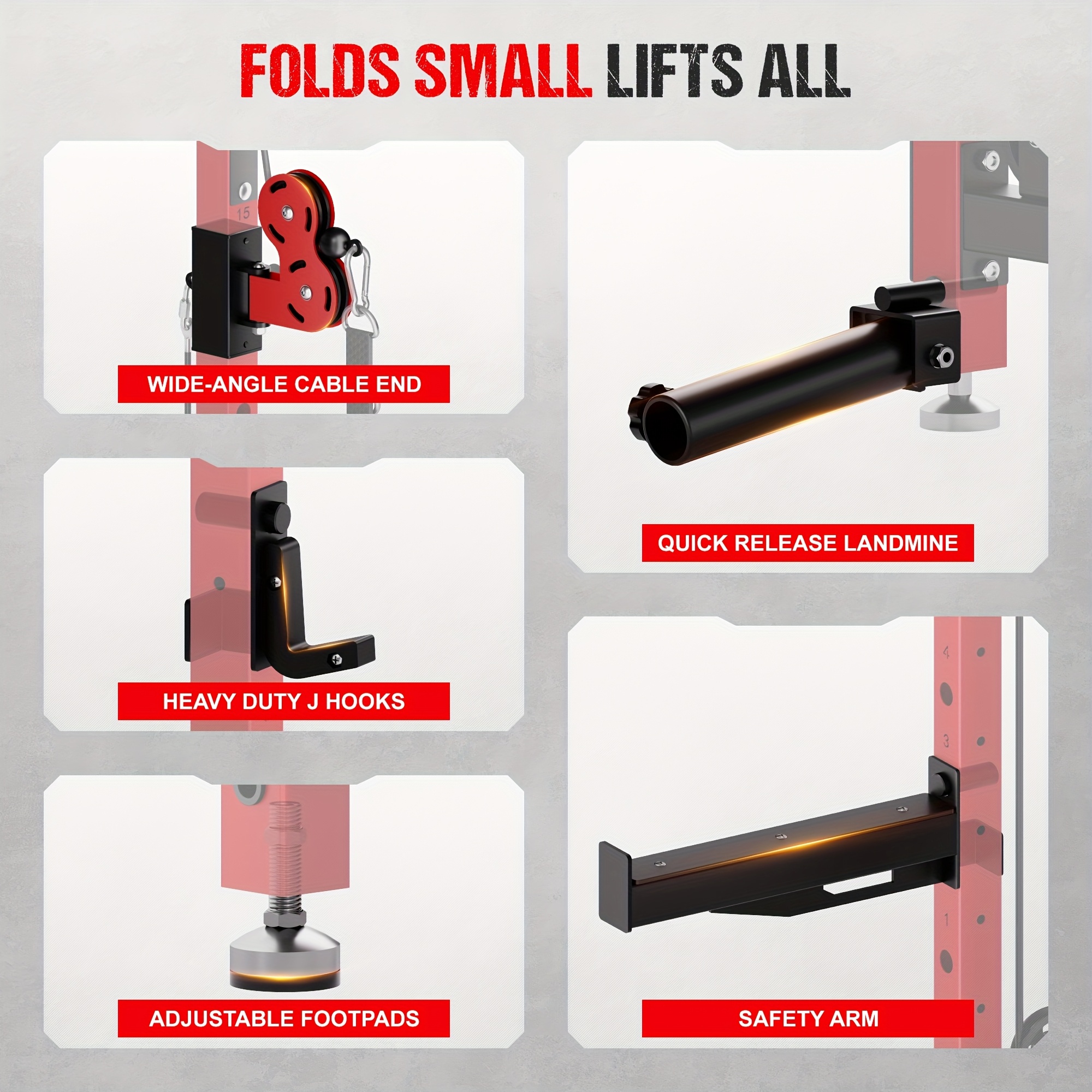 mitonos wm3 v4 wall mounted folding squat rack power rack - Temu