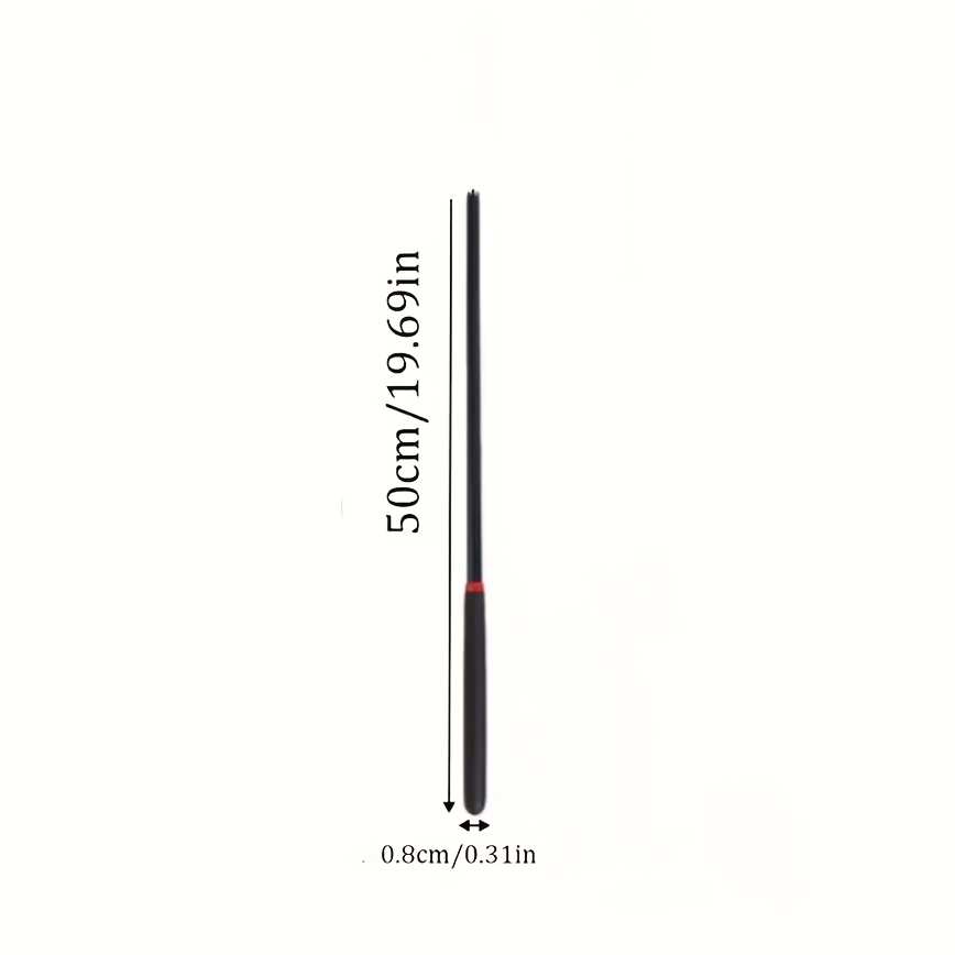 TEMU 1pc Black Resin Handle Whip, Black 60cm Handle , 23.62/19.69inch Medium Dog Outdoor Sports Training Tool, Teaching Aid, Ideal Gift For Partner -