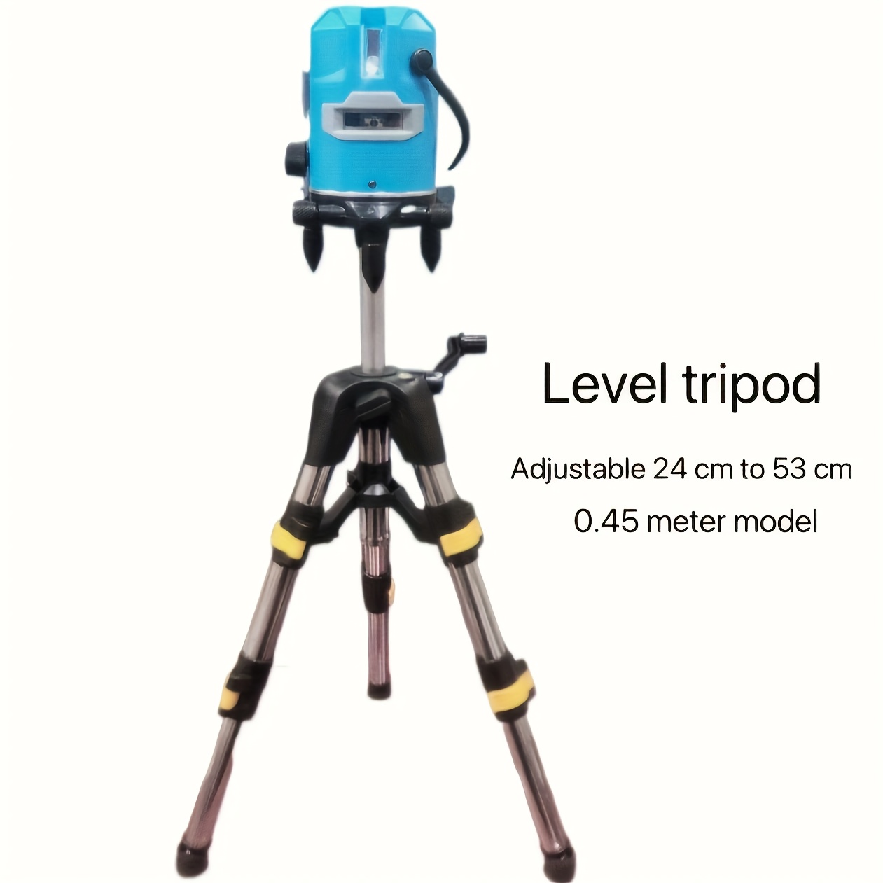 

Geared Head Tripod For Laser Level, Polycarbonate Tripod With Stainless Steel Construction, Adjustable Heavy-duty Support Stand With Telescopic Rod