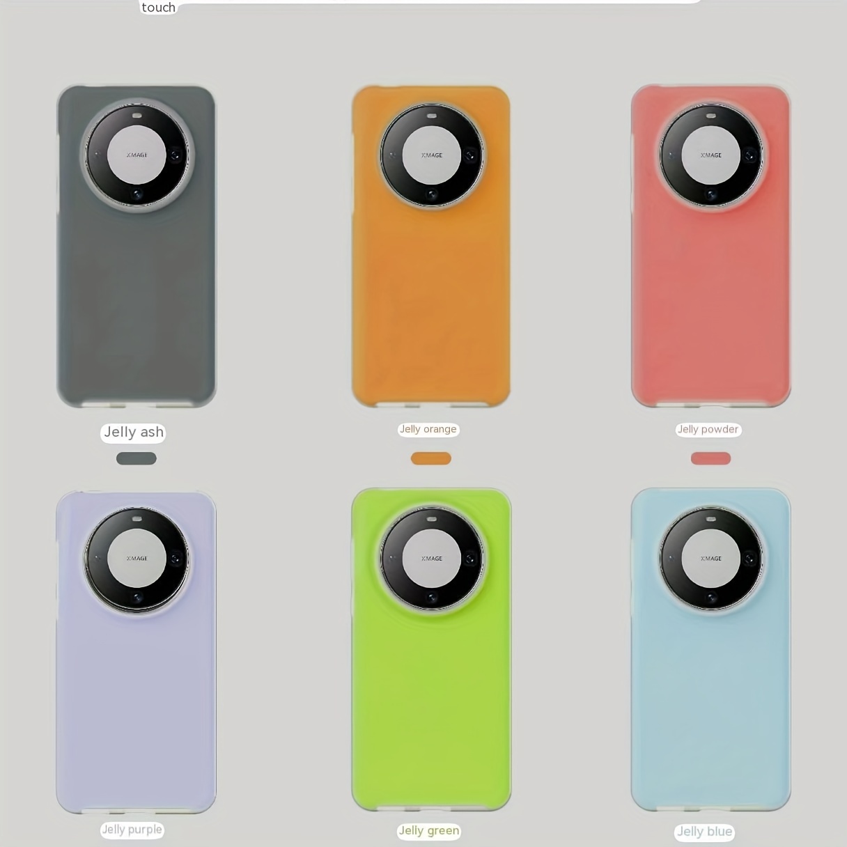 Minimālistisks Trend Jelly Color ciets šķidrā silikona tālruņa korpuss piemērots HUAWEI MATE60, MATE60PRO, MATE50, MATE50PRO, MATE40, MATE40PRO_voghion.com