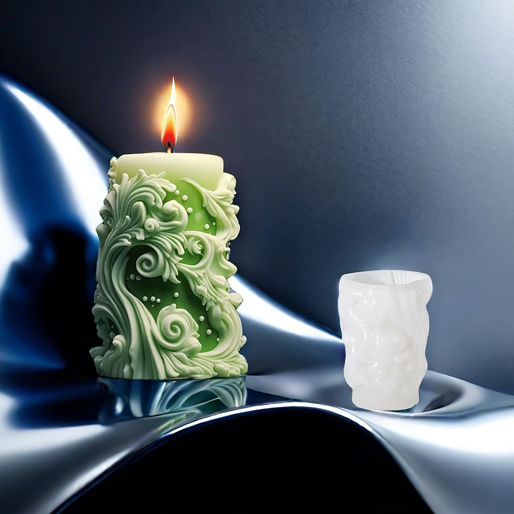 

Silicone Candle Mold For Carving Cylinder Aromatherapy Wax Candle Making, No Power Supply Needed