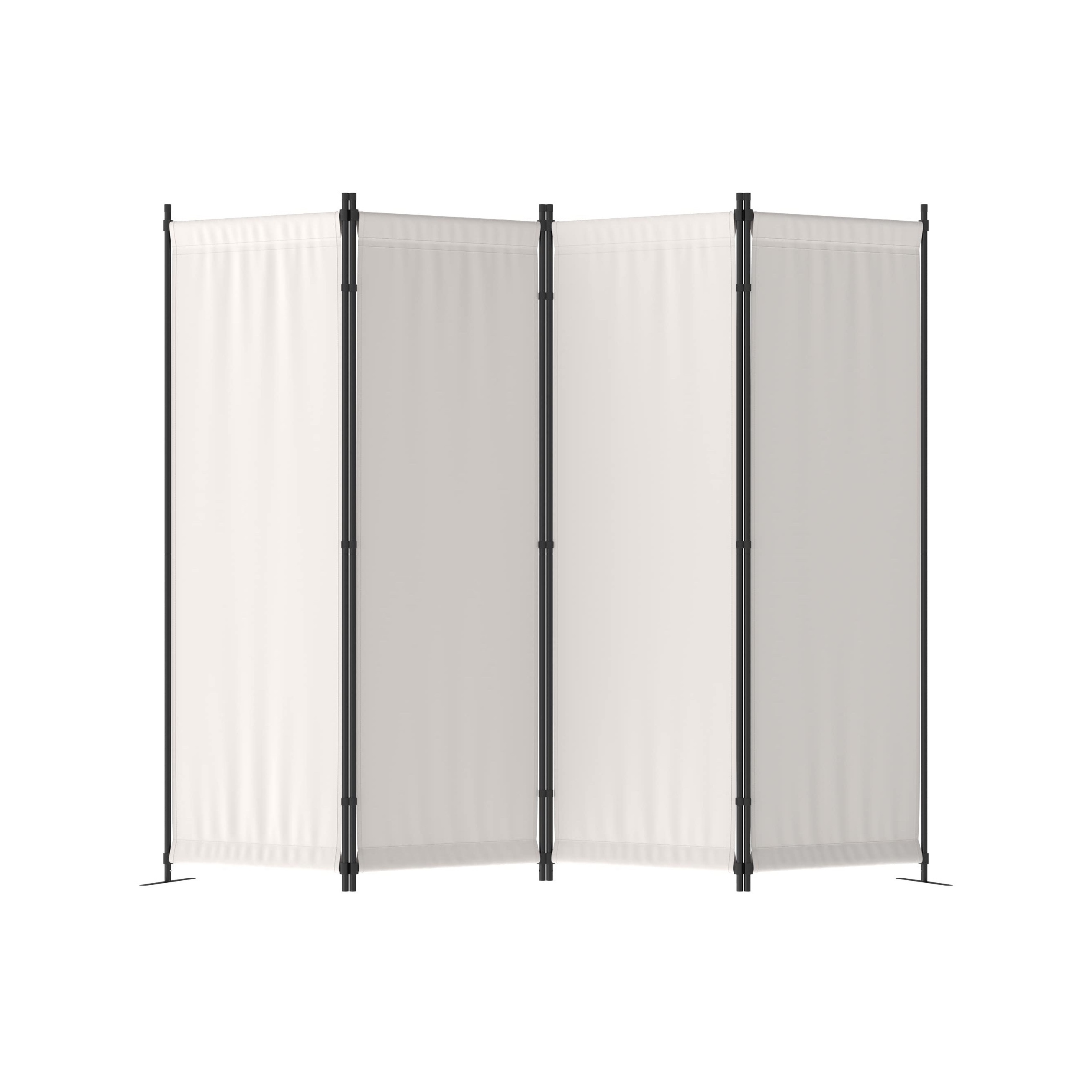 

Room Divider Folding Privacy Screens 4 Panel Partitions 88" Dividers Portable Separating For Home Office Bedroom Dorm Decor (white)