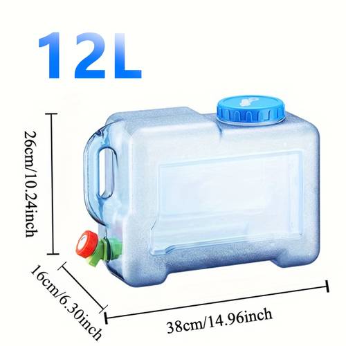 1pc portable pc water tank with faucet outdoor camping drinking water storage blue water storage bucket 0 79 6 60 gallon container