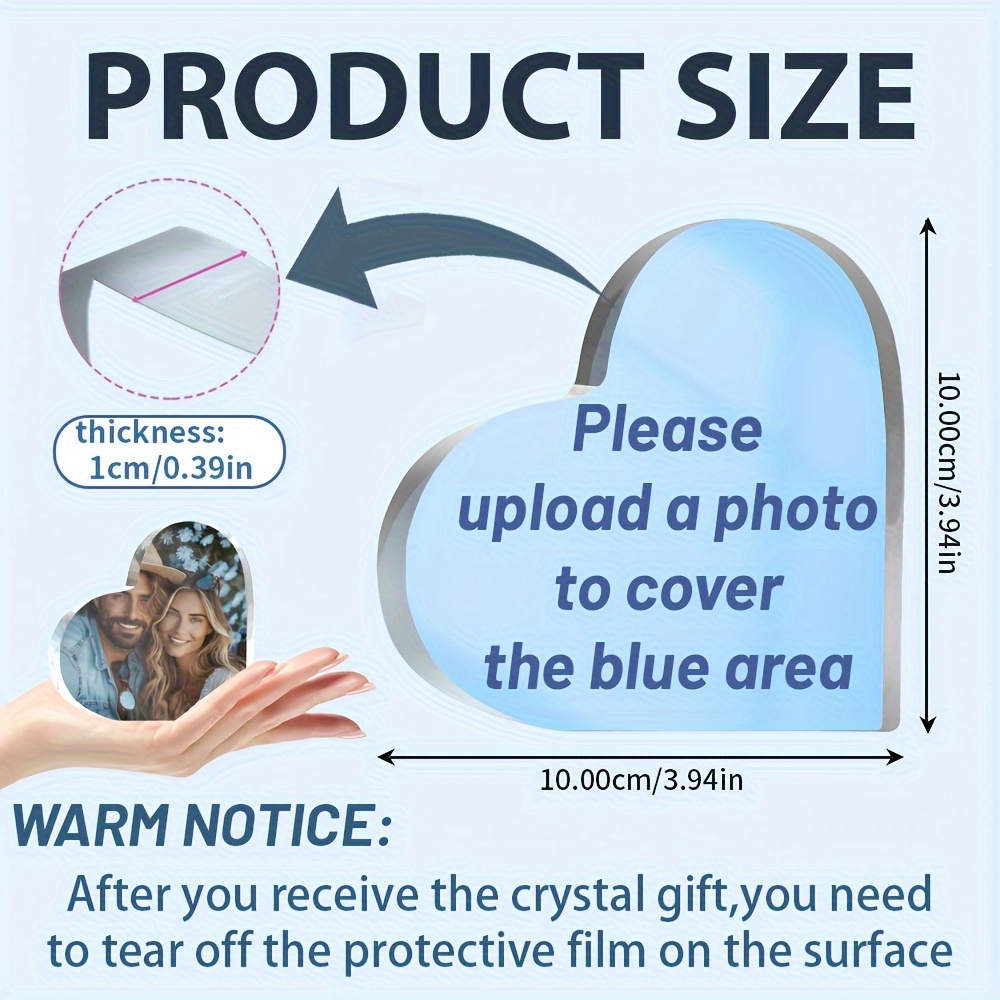 1pc, Custom Photo Acrylic Acrylic Six-photo Printing Plus Frame Photo