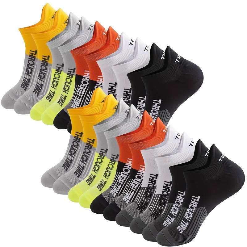 

10 Pairs Of Men's Sport Low Cut Ankle Socks, Anti Odor & Sweat Absorption Socks, For Outdoor Wearing All Seasons Wearing