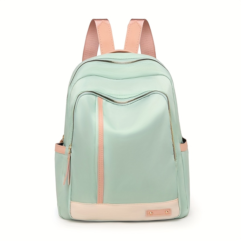 TEMU Stylish Korean Women's Large Capacity Backpack -lightweight Travel Bag For , Hiking & Commute, Anti-theft School Rucksack With Laptop
