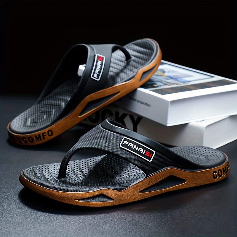 Mens platform flip flops online