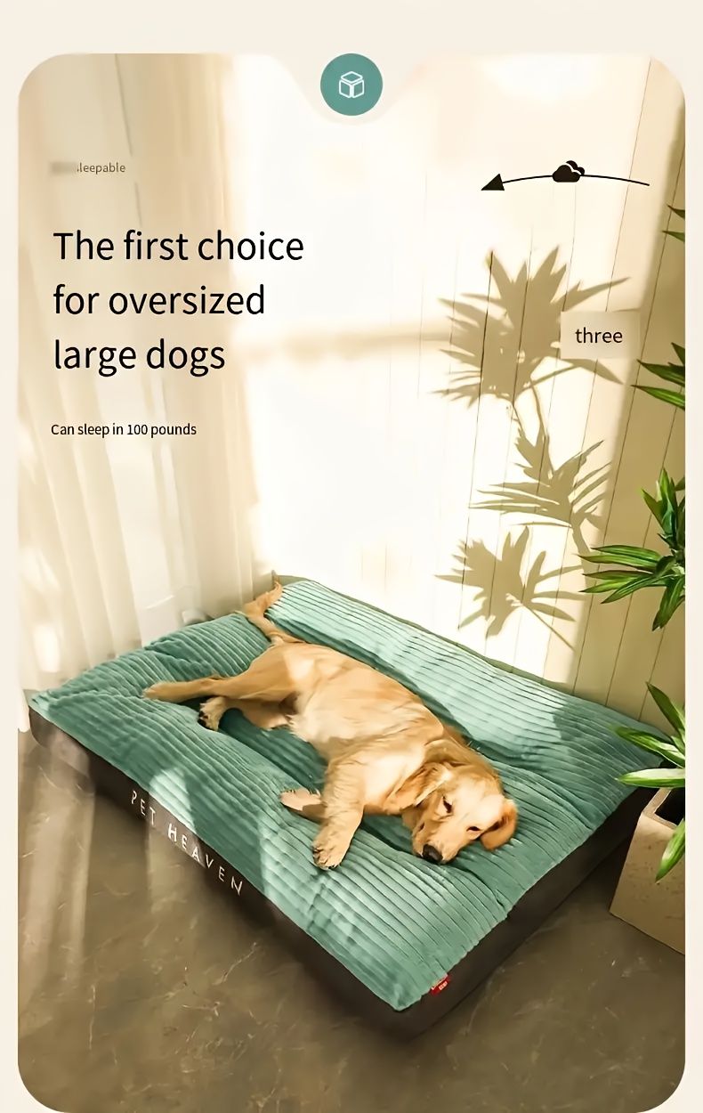   stripe square pet bed soft durable scratch resistant dog mat for small to medium breeds   cozy cat nest with removable polyester fill Product details 4