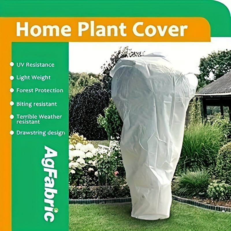 

Plant Cover For Protect Insects&season Extension 0.95oz Drawstring Bags Shrub Jacket Warm Blanket 72x72x12in