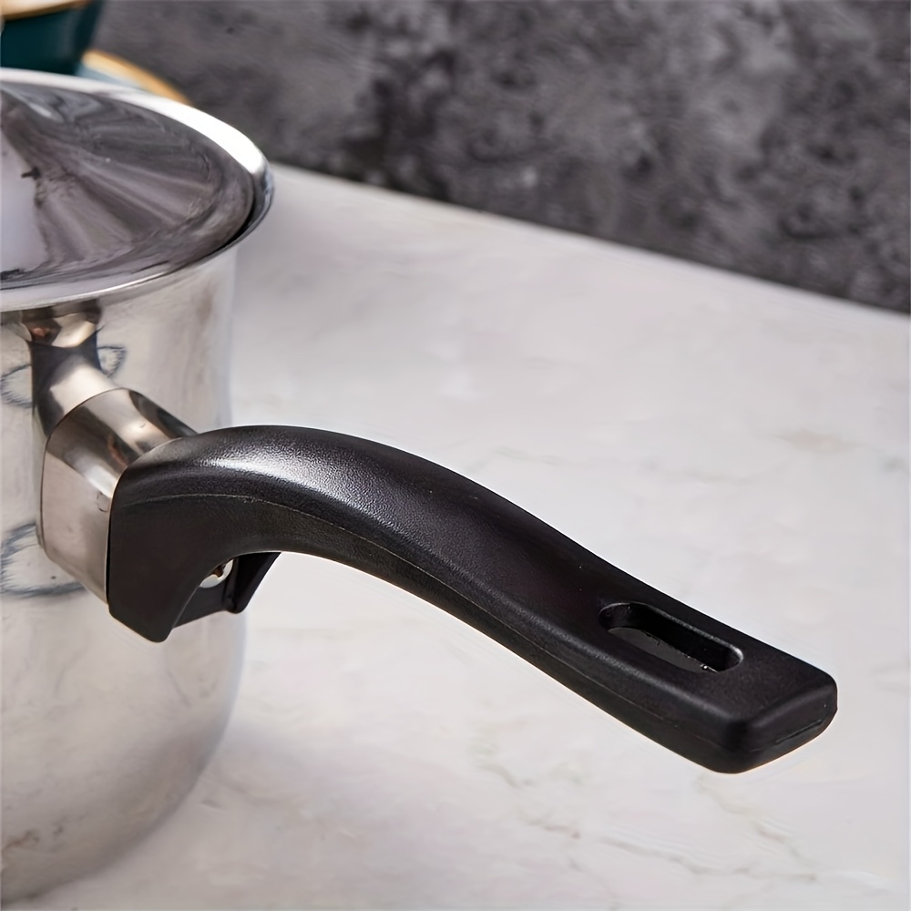SHAON Stainless Steel Coffee Pot with Black Handle