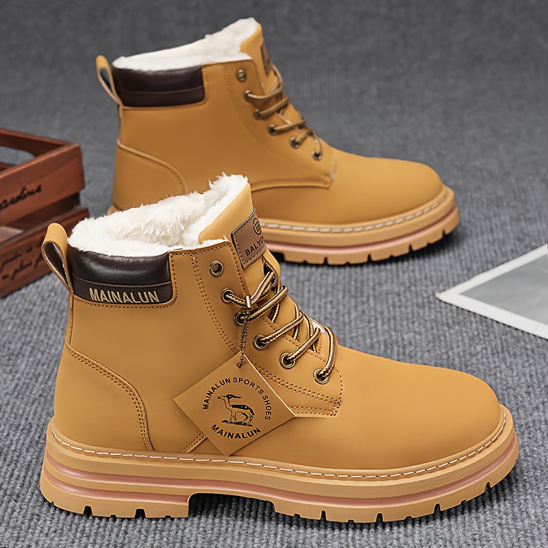 1 pair large size high   snow boots warm upper pvc sole heavy duty traction for   all terrain outdoor boots suitable for daily wear commuting and winter activities Product details 0