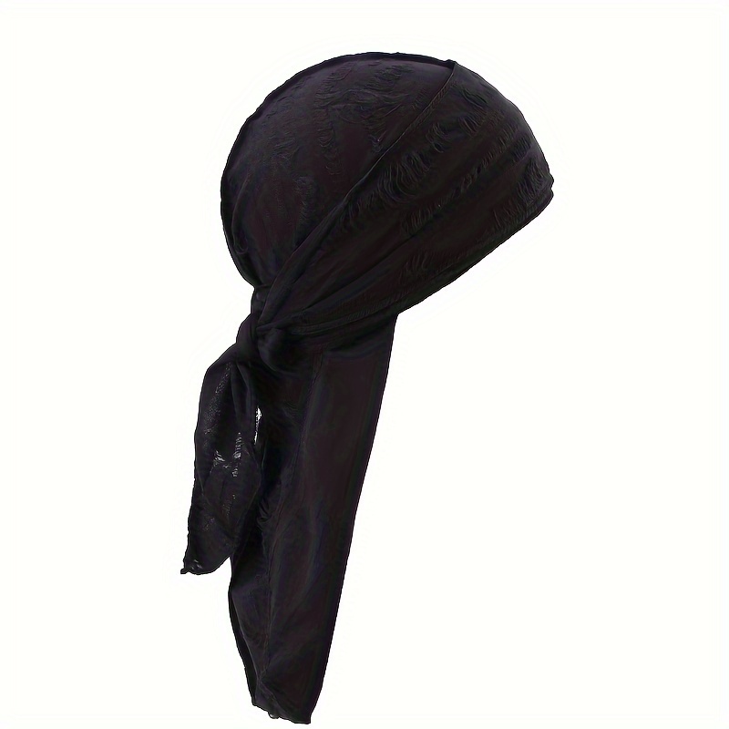 Retro Ripped Tassel Pirate Hat Men's Tie Headband Scarf Hat Rap Artist Headscarf