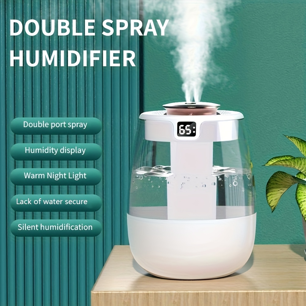 

2.2 L Humidifier Small Quiet Bedroom Student Dormitory Office Desktop Spray Air Conditioning Room Humidifier, Night Light