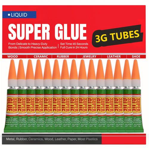 6pcs multi purpose super transparent 3g ideal for crafts metal and resin projects model making versatile and durable for home and office use craft strong bonding fast drying