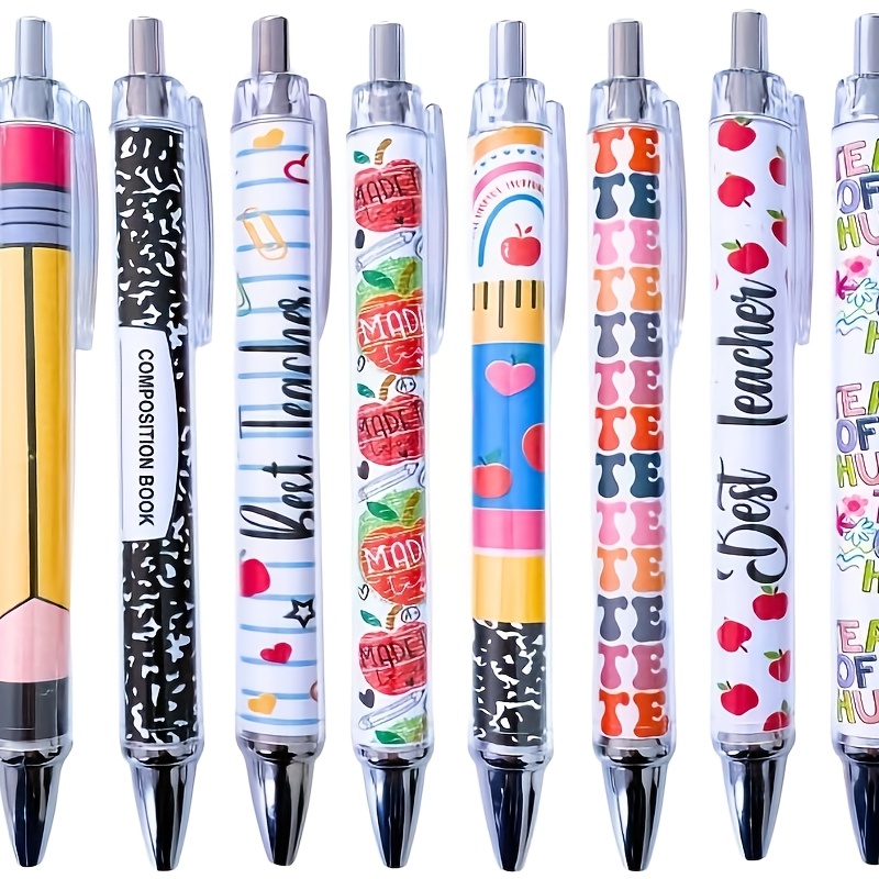 TEMU 12pcs Teacher Pen | Funny Cool Best Pens For Men Women Set Pack Appreciation Gifts Supplies In Thoughtful Professor Of The Year