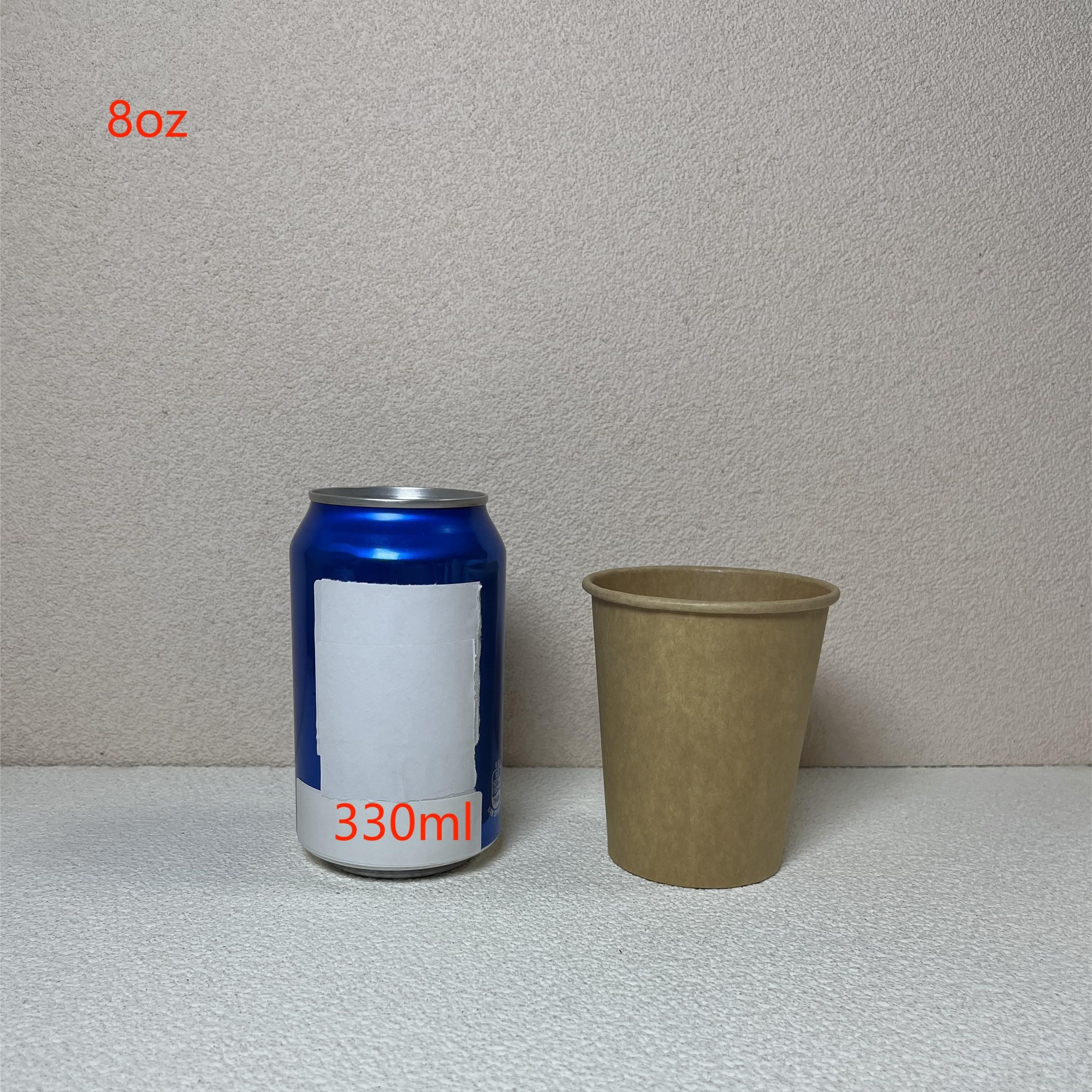 10 50pcs 7 8 oz thickened disposable paper cups kraft paper cups coffee cups milk tea cups coffee cups beverage cups food grade for birthday weddings holidays halloween christmas new year party supplies details 2