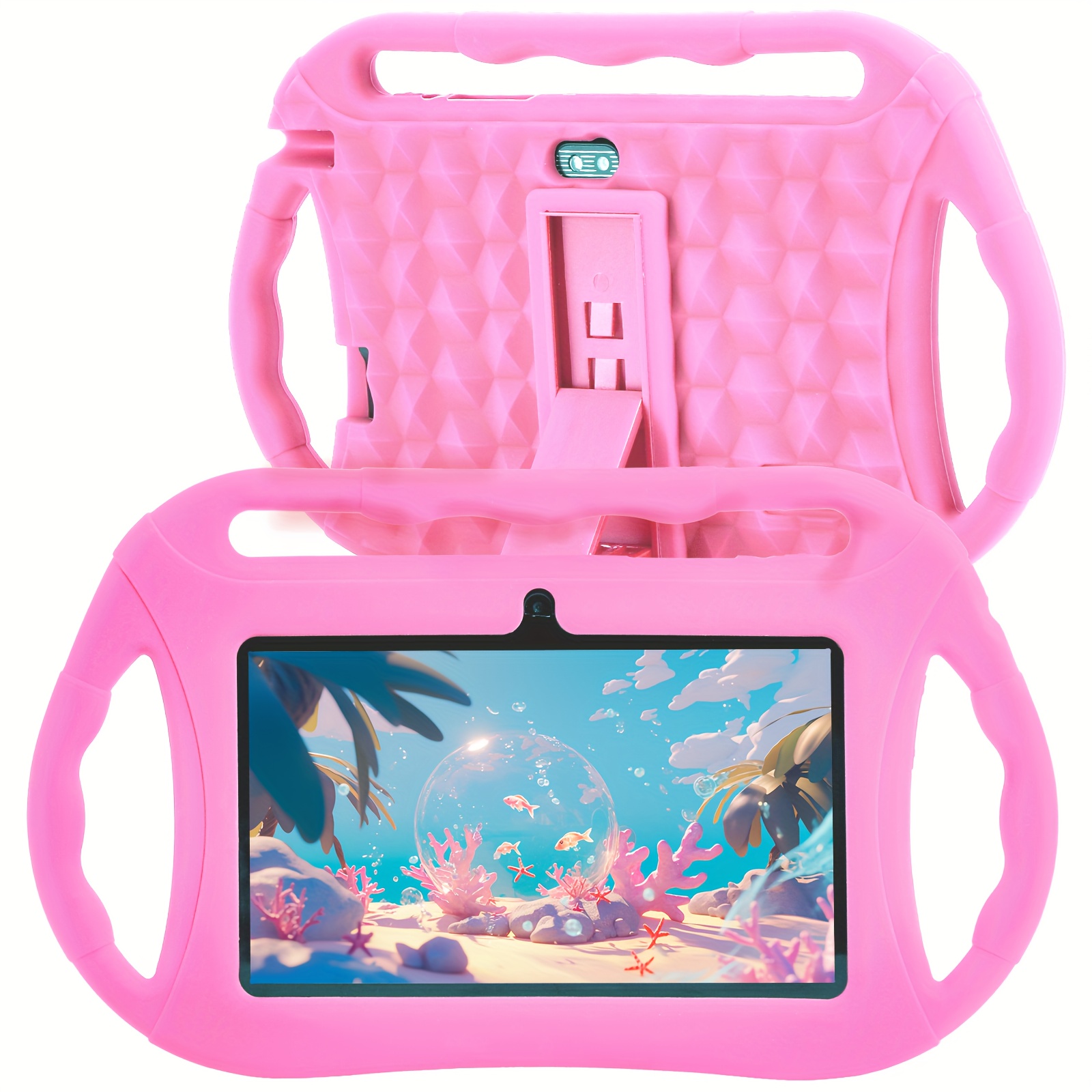 TEMU Tablette Android pour enfants Veidoo 7 pouces, Wifi, écran IPS, + 16 Go, contrôle parental, jeux, tablette éducative d'apprentissage pour les