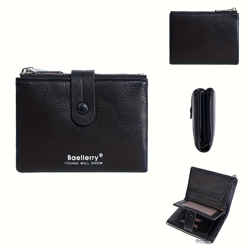 1pc/baellerry New Fashionable Women's Short Wallet, -style Coin Purse Wallet, Multi-card Slot Wallet With Stylish Zipper, Perfect Birthday And Holiday Gift For Women