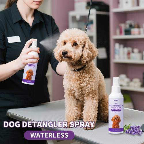 pet detangling spray containing lavender smoothing essence and nourishes pet hair moisturizing and removing dirt with a pet hair becomes more pet hair used for cat and dog hair grooming
