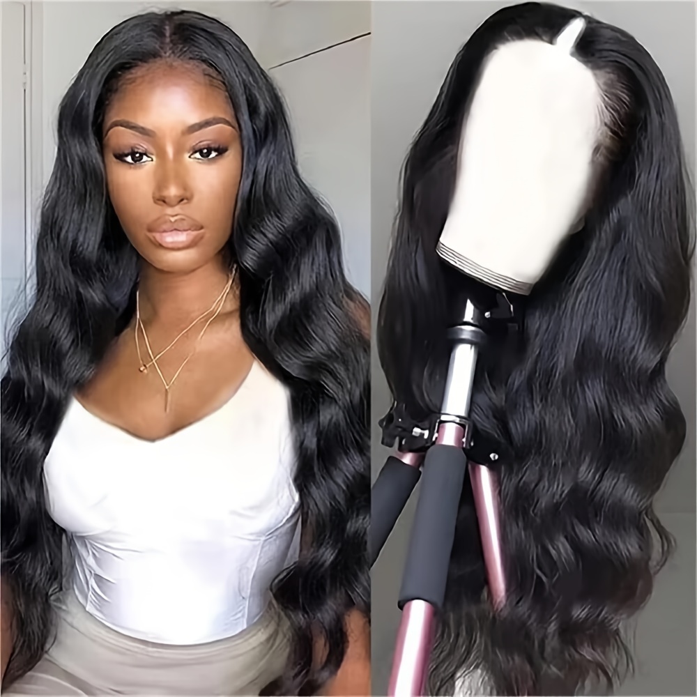 

Body Wave V Part Wig 200% Density Human Hair For Women Glueless Upgrade No Leave Out Side Part Glueless Wig Human Hair Natural Color