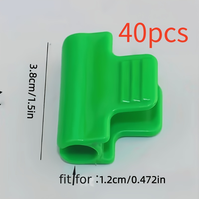TEMU 40 Durable Greenhouse Clips - Garden Fixing Clips, Multiple Sizes Available, Installs 6/8/10/12/14mm Ring Frames, Suitable For Greenhouse