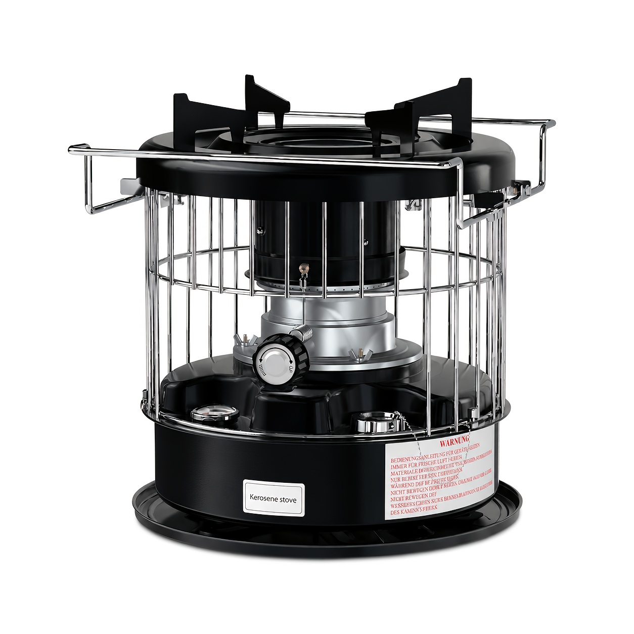 Image of Portable Kerosene Wick Heater, Mobile Petroleum Stove, No Electricity Emergency Energy Heater For Camping Outdoor Power Outage