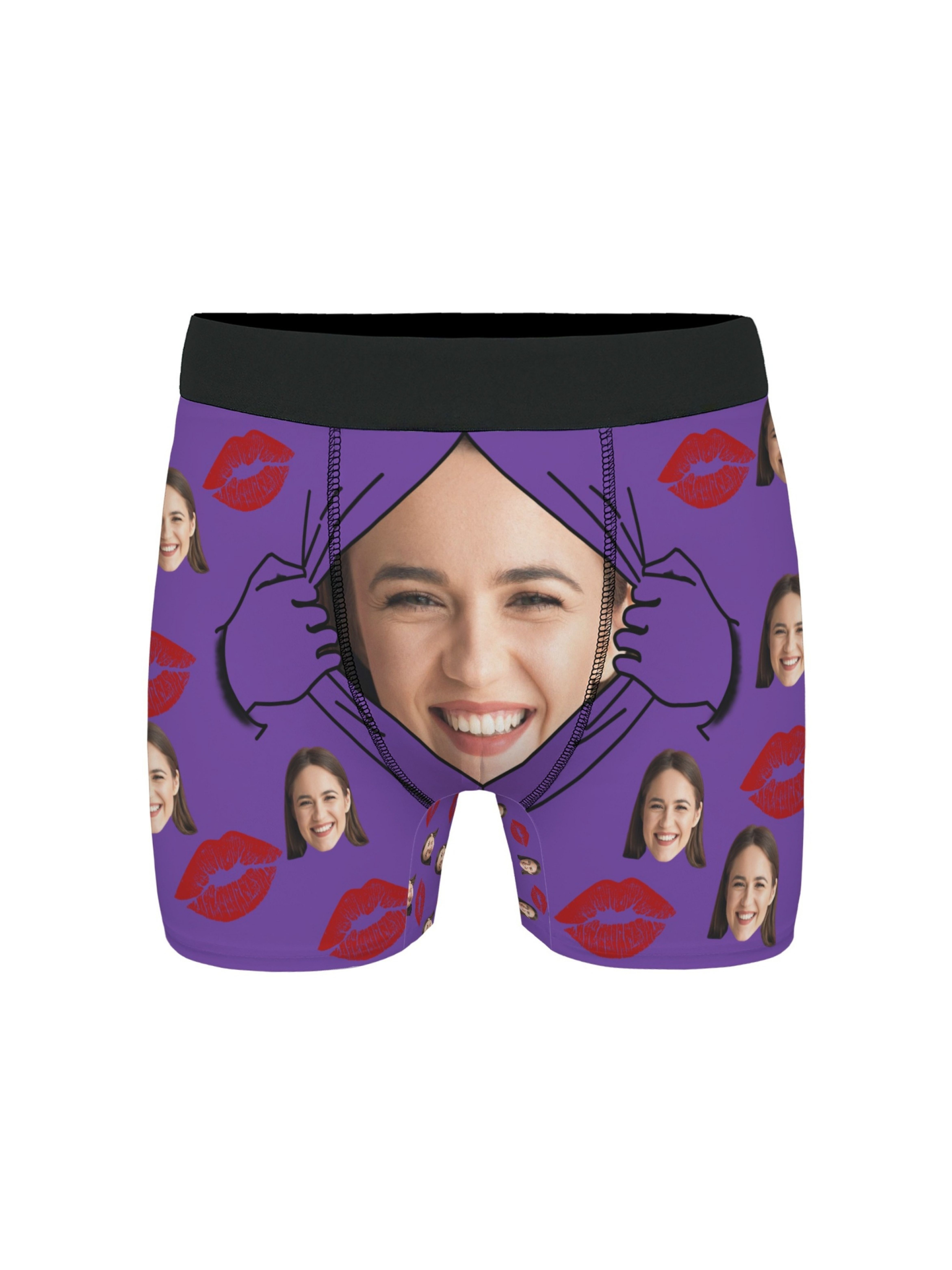 Personalised Funny Face Boxers Custom Photo Underwear Gift For Men-it