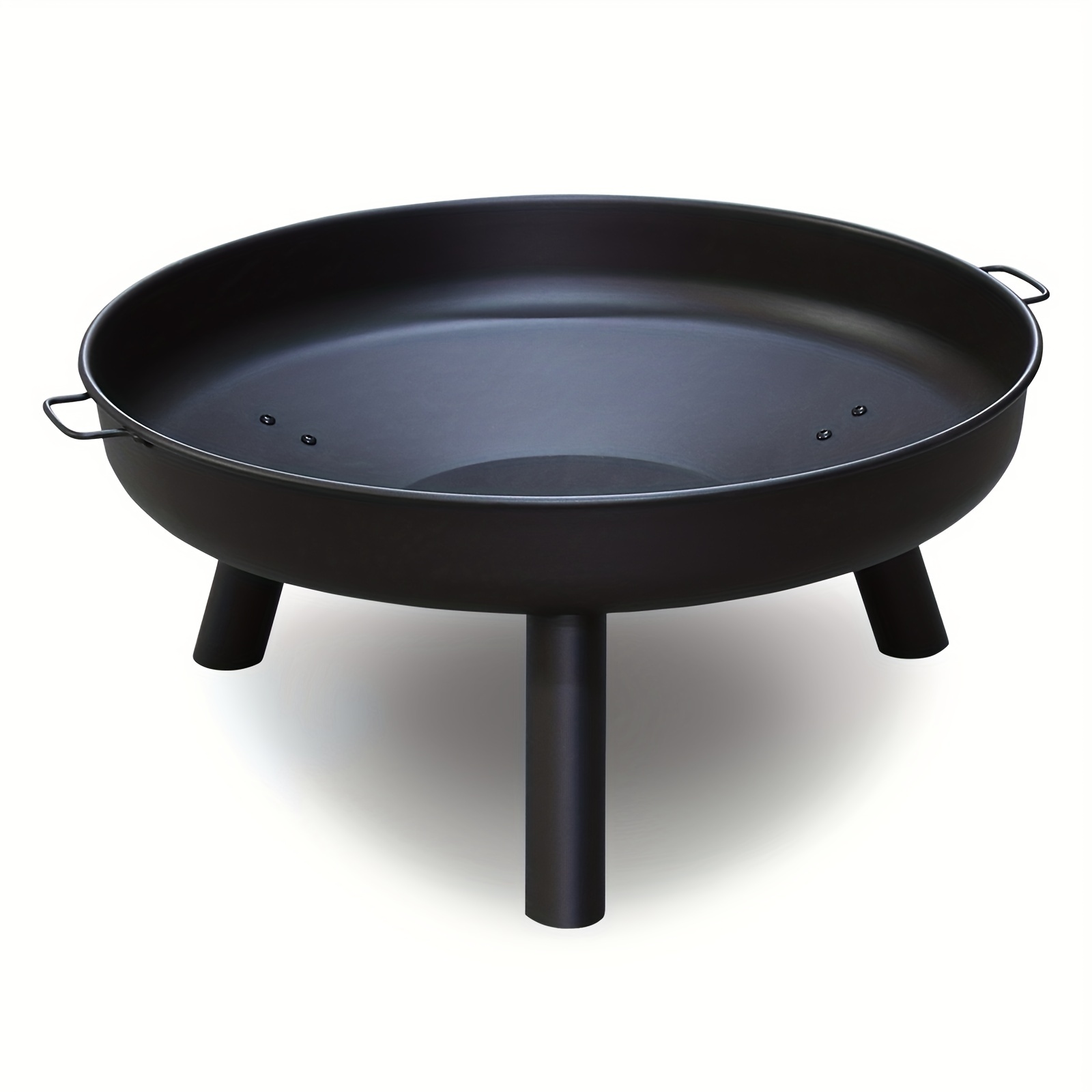 Fire Pit, Outdoor Fire Pit Diameter: 82.5cm, Fire Pit Fire Basket Iron Fire Pit, High Pit, Metal Pit With Handle And Removable Legs, Suitable For Camping On Balcony Patio Forest Fireplace Deck