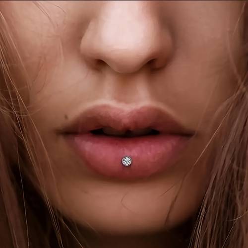 24 stk. 16g bioflec klare lippenstecker flache labret stecker helix tragus knorpel ohrringe, bunte y2k, helix stecker tragus stecker lippenpiercing schmuck für frauen 8mm, für studentinnen