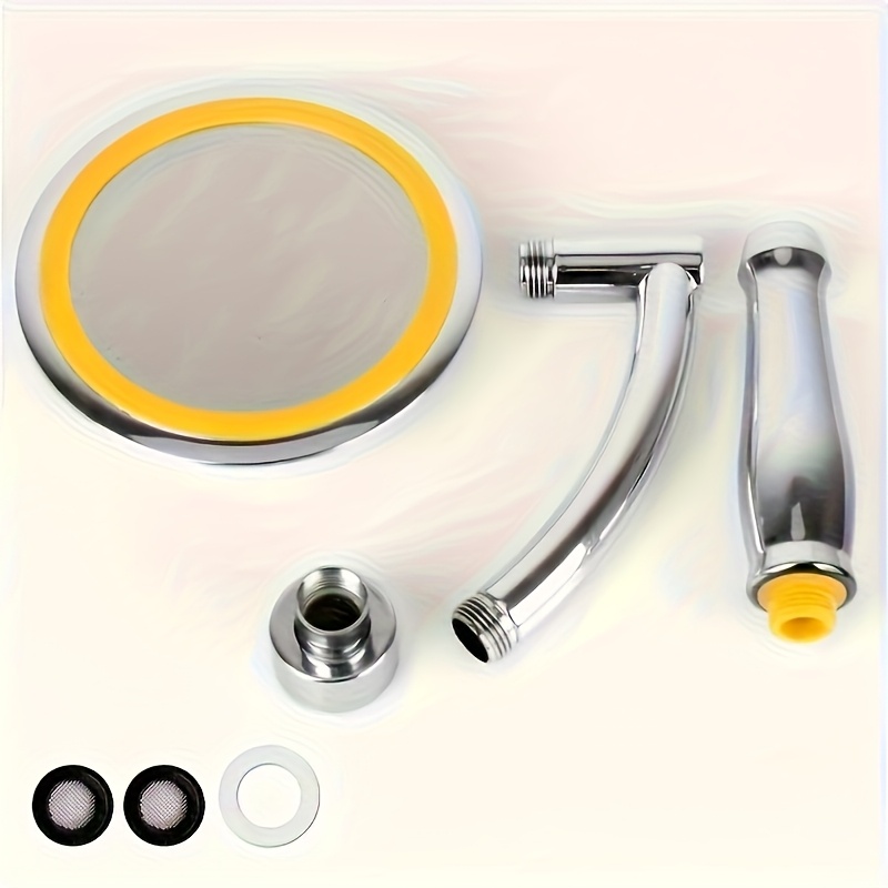 Image of 6-inch Ultra-powerful Handheld Showerhead Set With Dual Handles - And Leak-proof, An Shower Experience, Suitable For Bathroom And Pet Washing For Shower Use For Shower Use