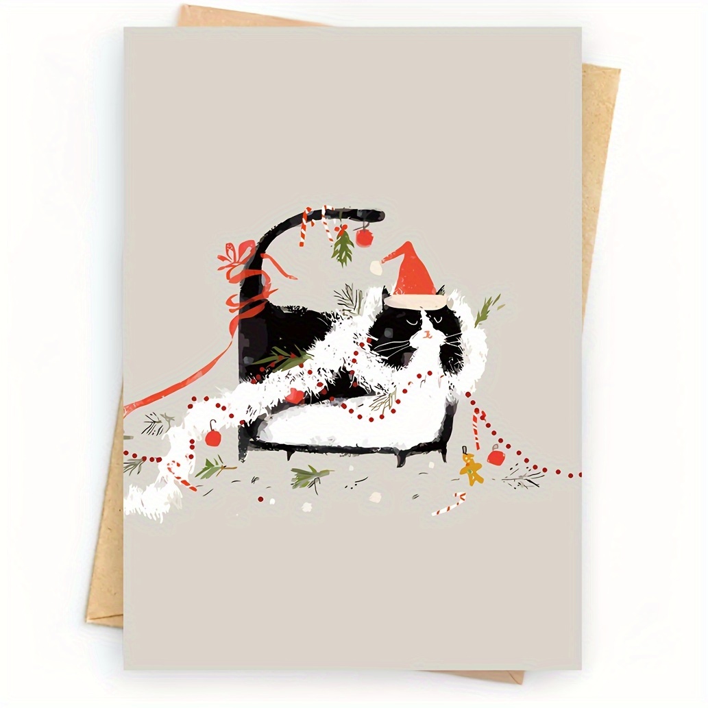 

Christmas Cat, Greeting, Christmas Cat , Includes , , For Any , Supplies