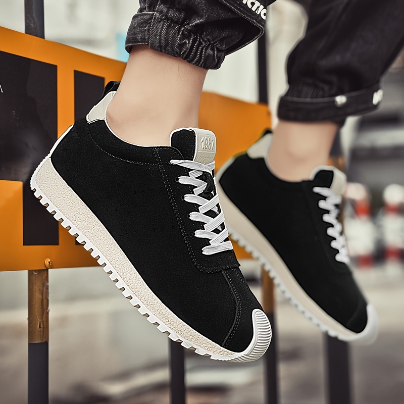 Herren Sneaker Aus Kunstleder - Bequeme Freizeitschuhe Mit Rutschfester Gummisohle