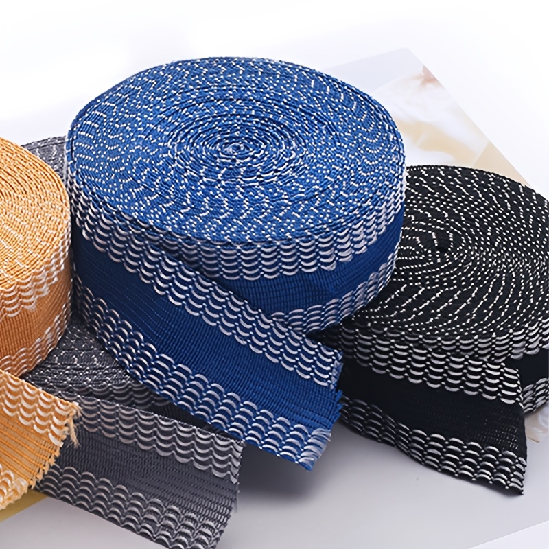 zdjęcie przedmiotu 1 Rolka 5,03 metra Paski Termoprzylepne - Trwałe Bezszwowe Wykończenie, Pranie i Wielokrotnego Użytku do Spodni, Odzieży, Naprawy Tkanin – Szare/Białe/Niebieskie/Brązowe/Czarne