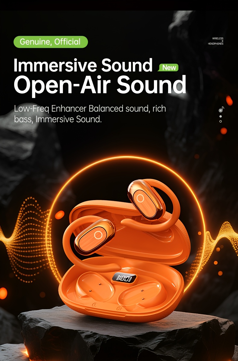 Acer'S Brand New And Authentic Open-Ear Wireless Headphones Feature an Air Conduction Design That Doesn'T Go Inside The Ear, Perfect for Sports, with a Large Battery And Extended Standby Time