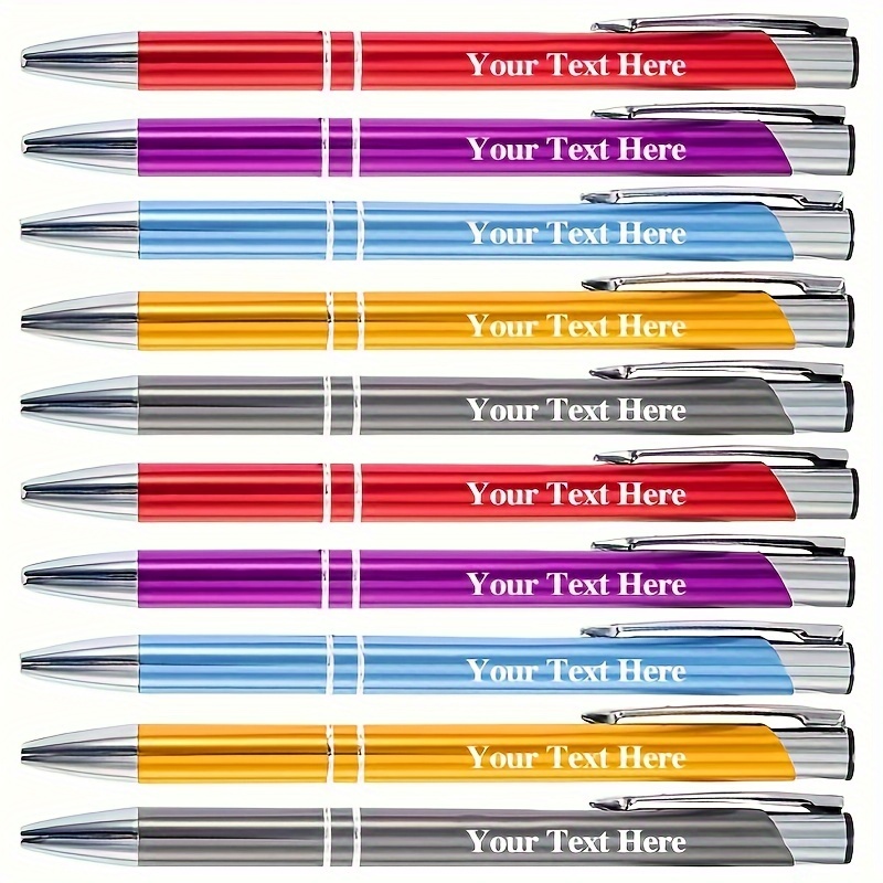 

& Name 10pcs Metal Ballpoint Pens Retractable - For Use