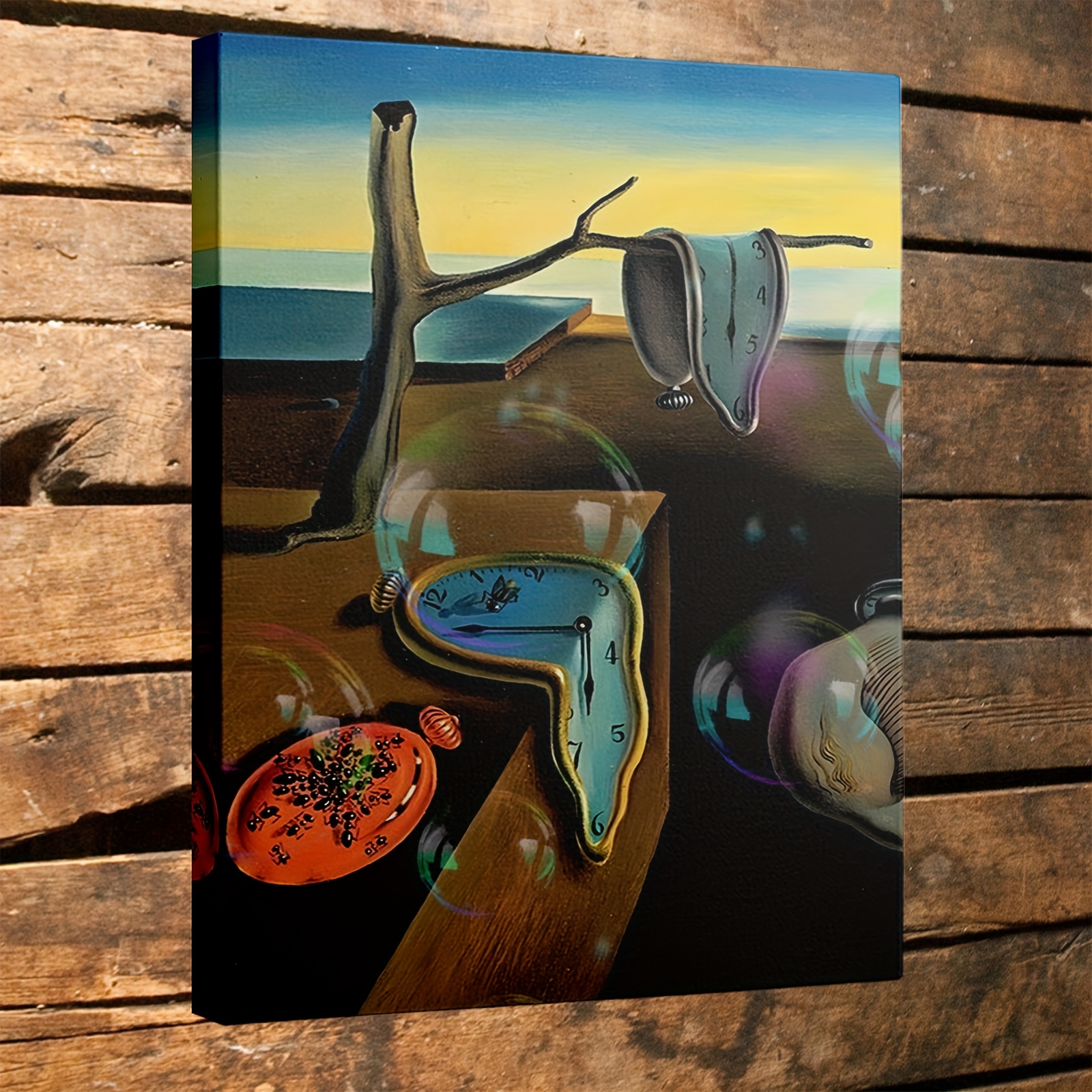 Image of Salvador Dali melting clocks painting