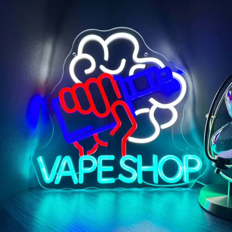 Neon Sign LED Neon Vape Sign for Smoke Shop, Smoke Lounge, Bar, Retail Store,Business Neon Open Sign for Window, Vape Decoration Neon Sign LED Neon Vape Sign for Smoke Shop, Smoke Lounge, Bar, Retail Store,Business Neon Open Sign for Window, Vape Decoration