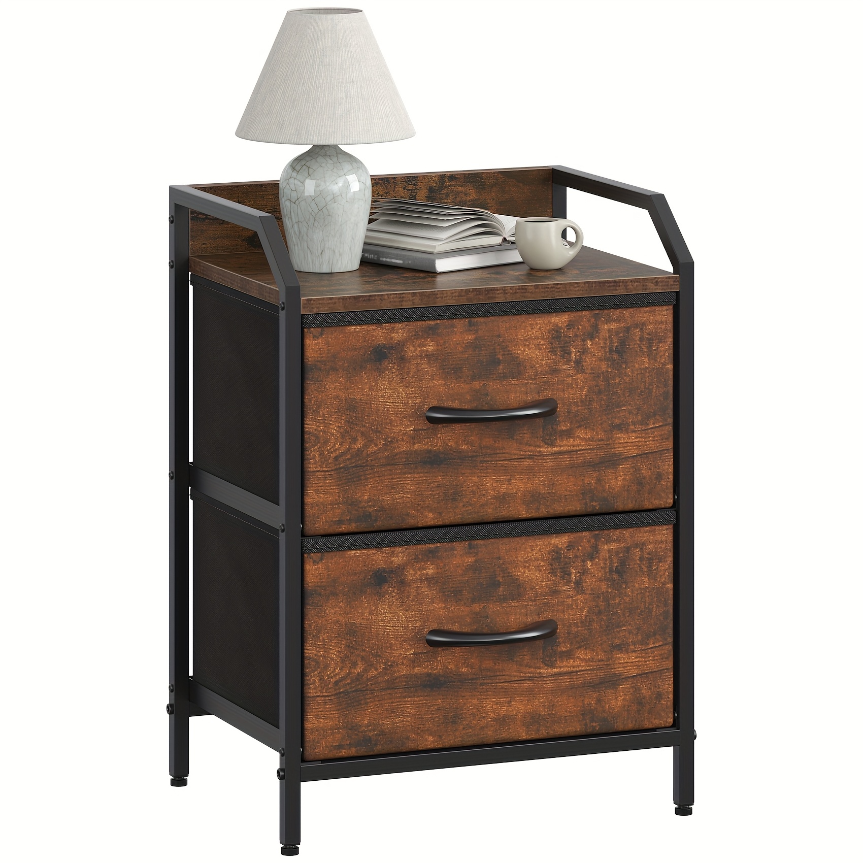 TEMU 2 Drawers Bedside Table, Small Nightstand For Bedroom, Chest Of Drawers Bedroom, Storage Drawers For Living Room, Hallway