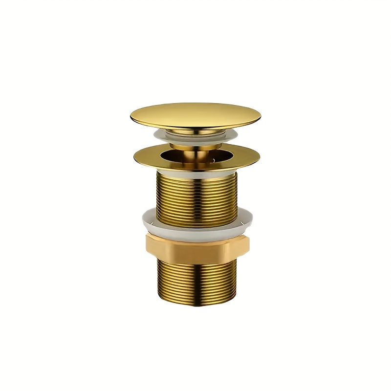 Pop-up Drain Filter, Universal Spring-loaded Stopper, Suitable For Bathtubs And Sinks, Made Of Stainless Steel + Brass