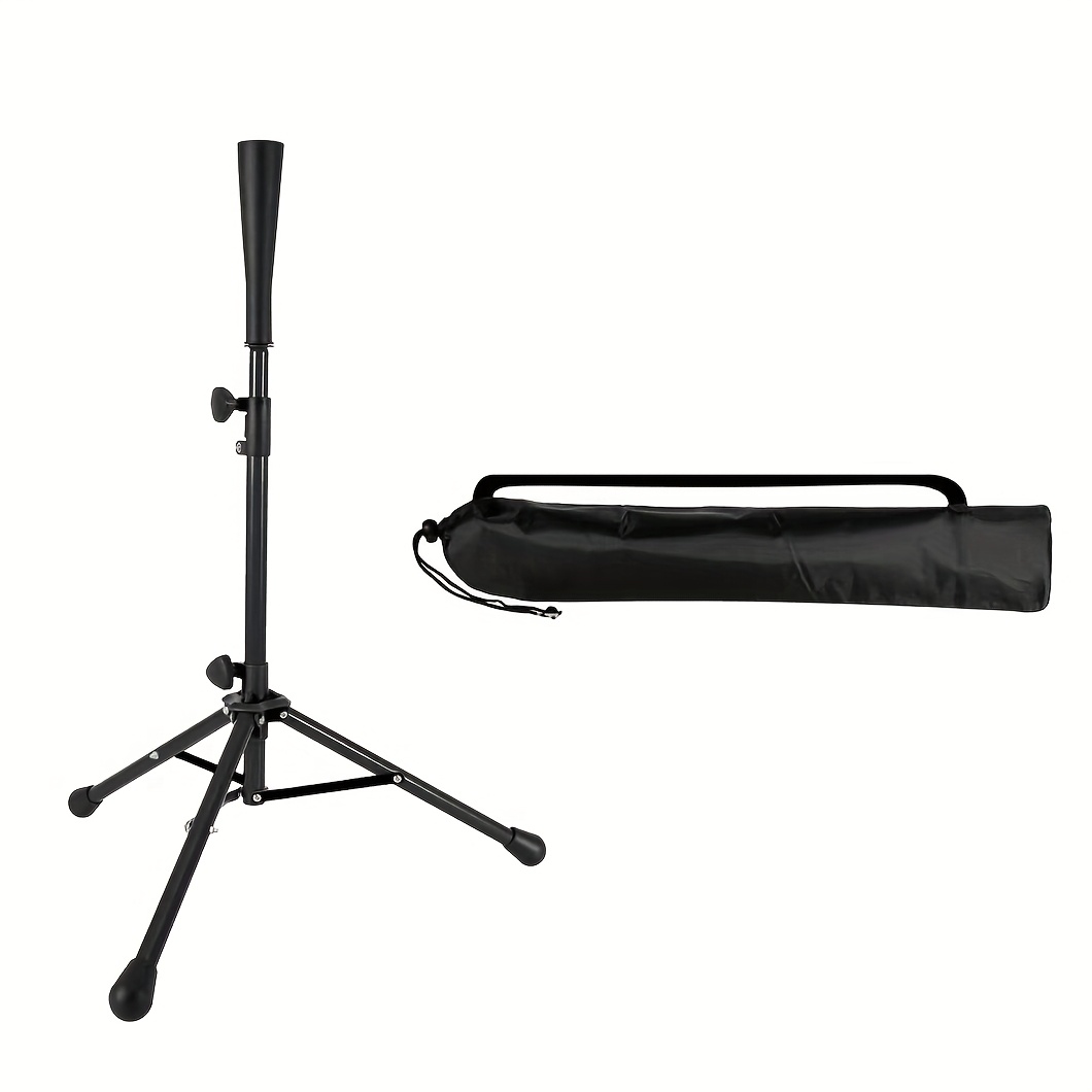 TEMU 1 da portatile per baseball e softball, con treppiede e gomma, progettato per allenamento e , fornito con borsa per il trasporto