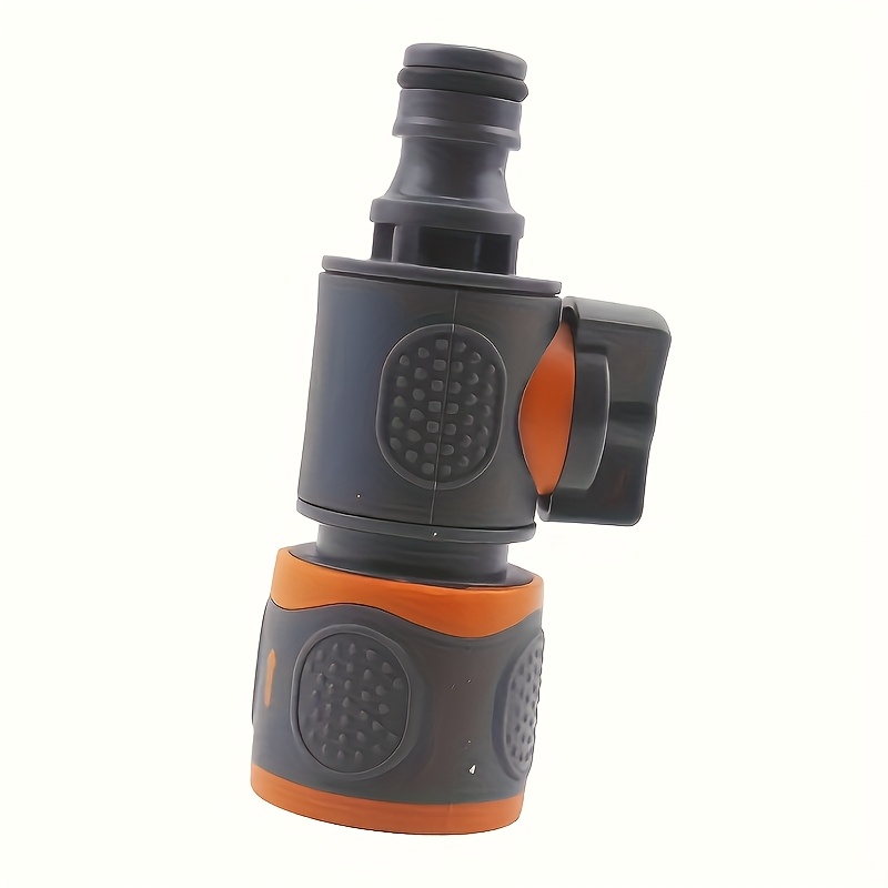 Image of 1pc Quick Connect Garden Hose Adapter With Stop Valve - Suitable For 1/2 Inch, 3/8 Inch, 1/4 Inch, And 3/4 Inch Hoses, Suitable For Lawns, Gardens, And Car
