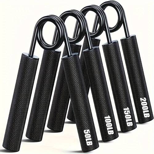 4pcs heavy duty forearm exercise grip strengthener 50lb 200lb metal hand grip strengthener quick wrist forearm strength increase hand gripper for muscle building and hand