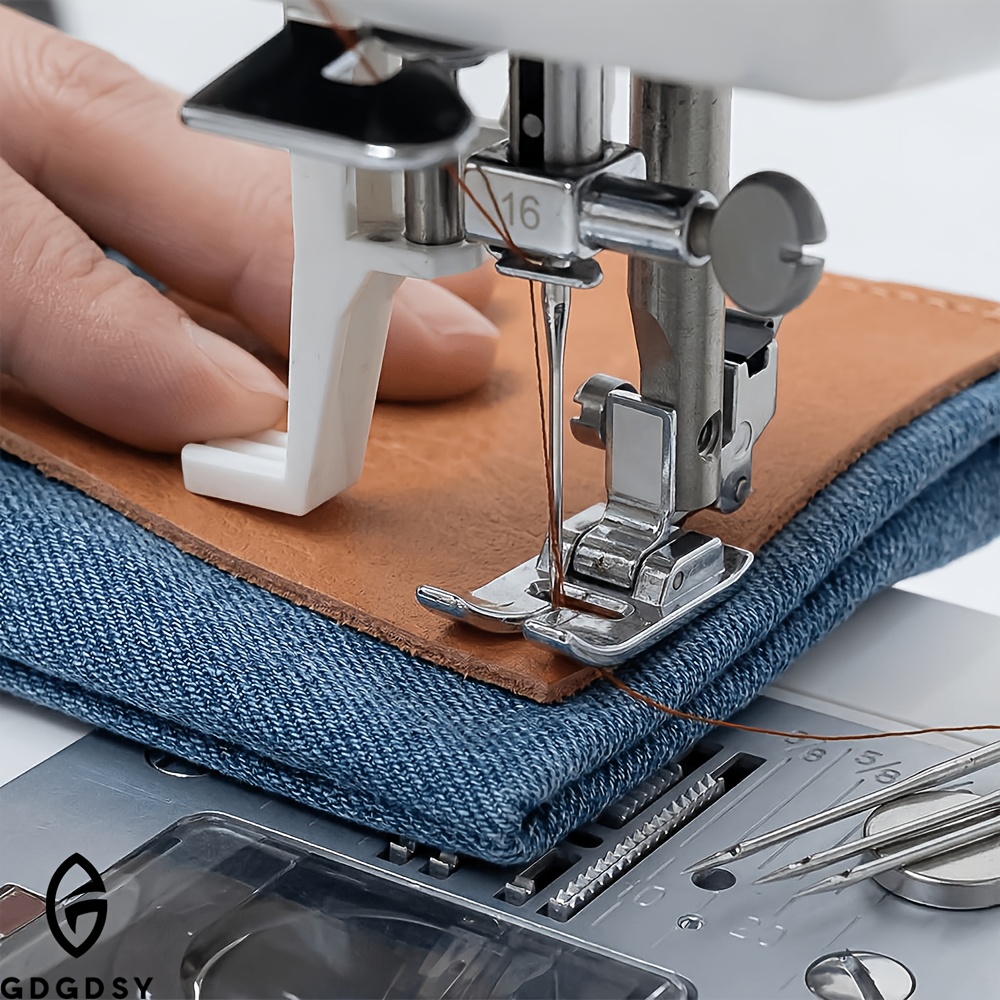 50pcs Size 100/16 Universal Leather And Jeans Sewing Machine Needles, Heavy Duty Machine Needles for Thickened Fabrics, Compatible with Home Sewing Machine
