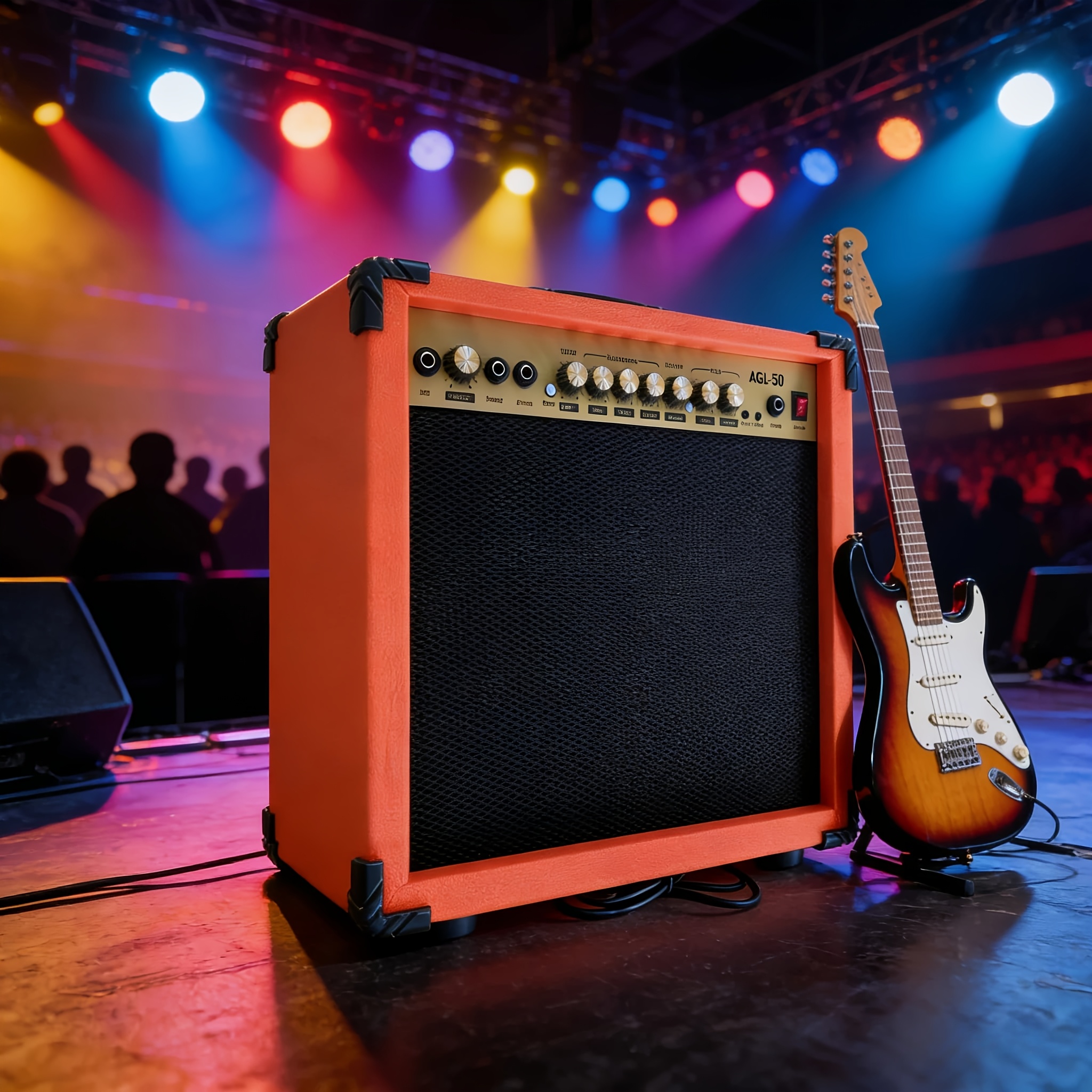 50W Guitar Combo Amplifier with 8.5-inch Speaker, Active/Passive... product image 9