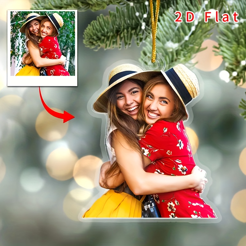 TEMU 2d Flat - Custom Acrylic Photo Decoration - Couple , Ideal For Christmas, Anniversaries, And Valentine's Day Gifts