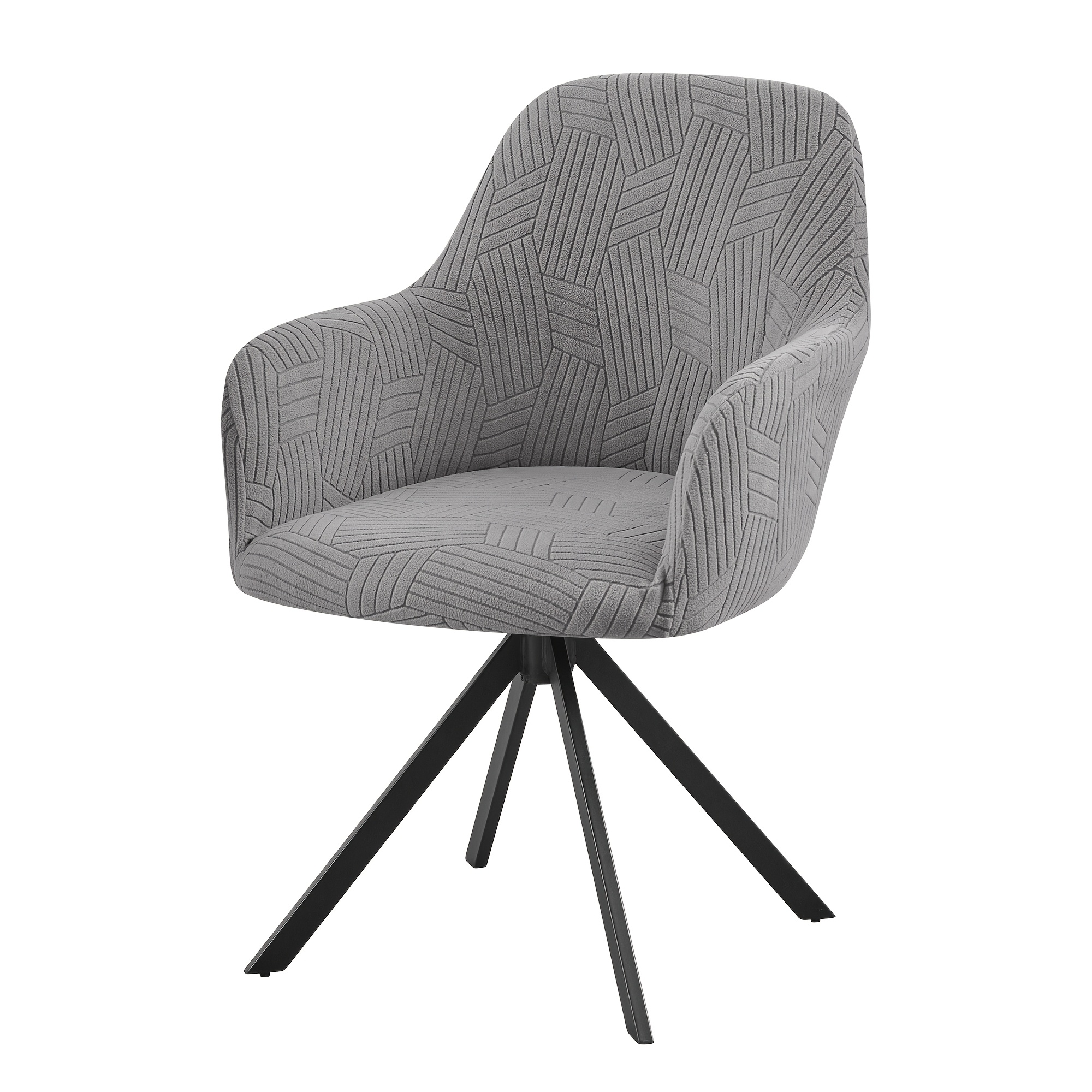 E-shop 1 Stück Geometrische Jacquard Hochlehnen-Stuhlbezug
