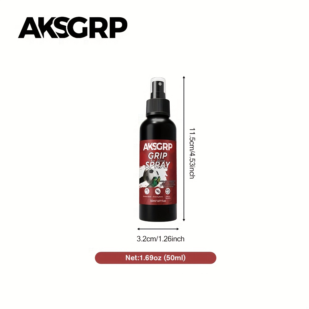 Image of 1pc Aksgrp Goalkeeper Spray - Non-toxic Adhesive Spray Suitable For Climbing, Yoga & Goalkeeper Gloves - , Grip Performance, Safe Formula (30ml/50ml/120ml)