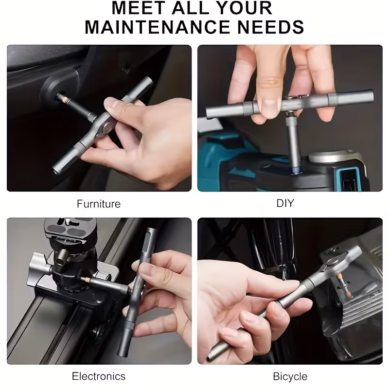 25 in 1 compact t handle ratchet kit gifts for men stocking stuffers for him dad stuffers Product details 2