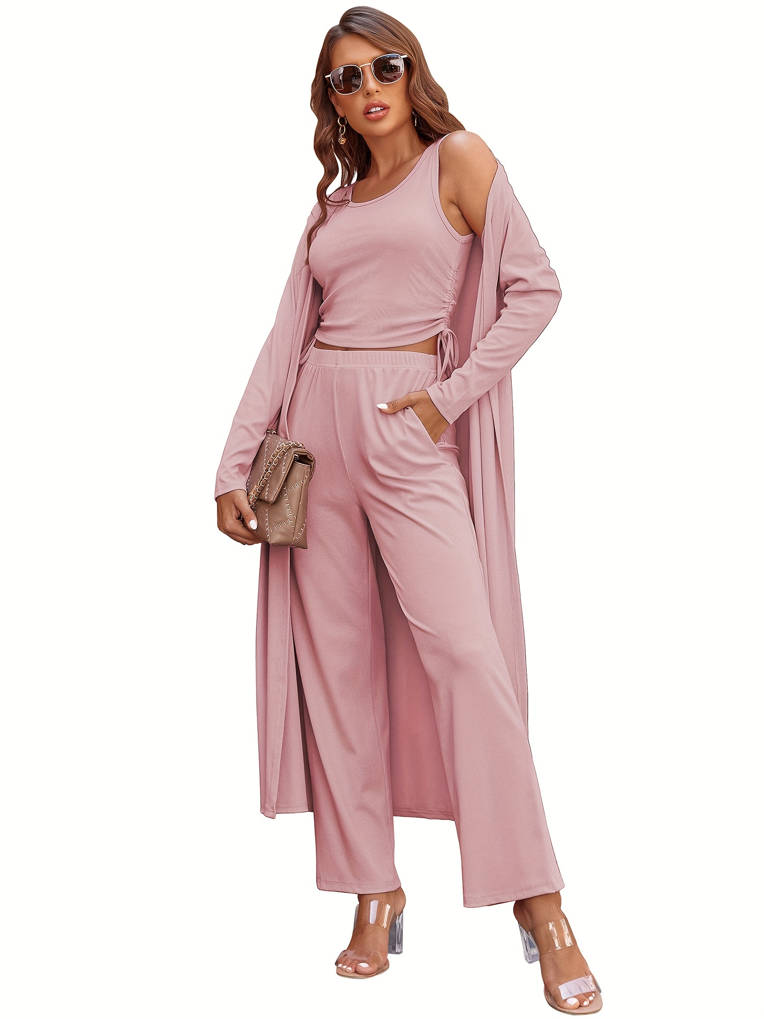 women's knit set pajama long sleeve super - Temu women's knit set pajama long sleeve super - Temu