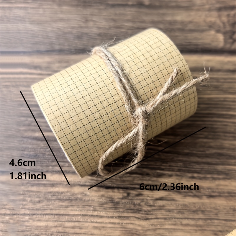 1 Roll Of Vintage Checkered Paper, Diy Decorative Collage Planner Tape
